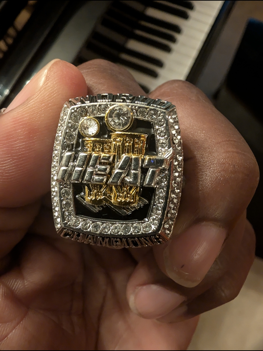 HEAT Championship Style Men's Ring - Gold & Silver